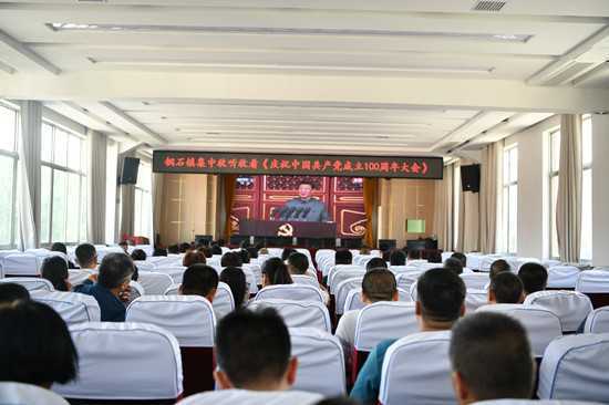 铜石镇收看《庆祝中国共产党成立100周年大会》(图1)