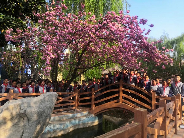 平邑兴蒙学校举办“缤纷四月 礼赞春天”诗歌诵读会(图2)