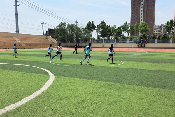 平邑县第二实验小学承办县“希望杯”足球联赛并斩获男、女双冠军(图1)