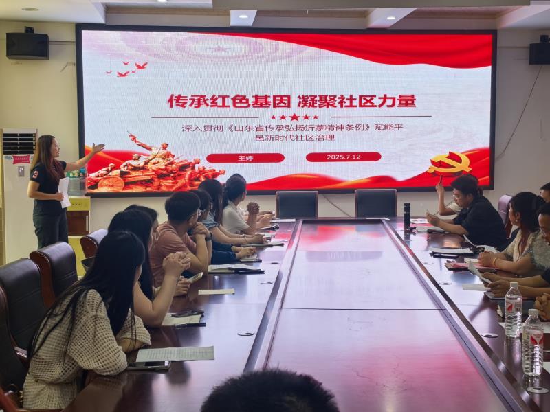 沂蒙精神进万家 红色血脉永传承——平邑街道开展《山东省传承弘扬沂蒙精神条例》宣讲活动(图1)