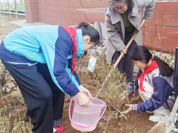 【沂蒙快讯】植绿护绿美校园   童心共筑生态梦(图1)