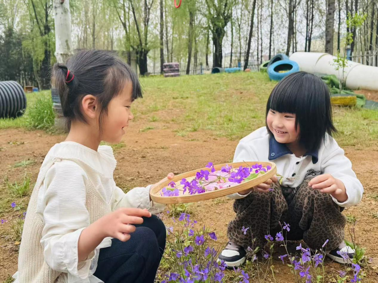 平邑县丰阳镇中心幼儿园开展植物拓印美育活动(图2)