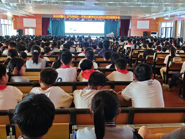 平邑兴蒙学校举办防欺凌法治教育报告会(图2)