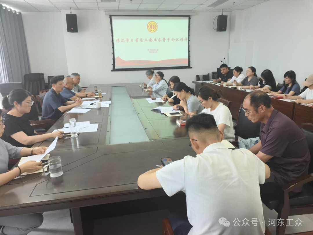 临沂市河东区总工会召开“双学双提双创”活