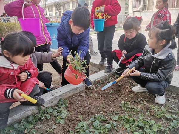 东固完小幼儿园植树节给孩子成长留下美好回忆(图2)